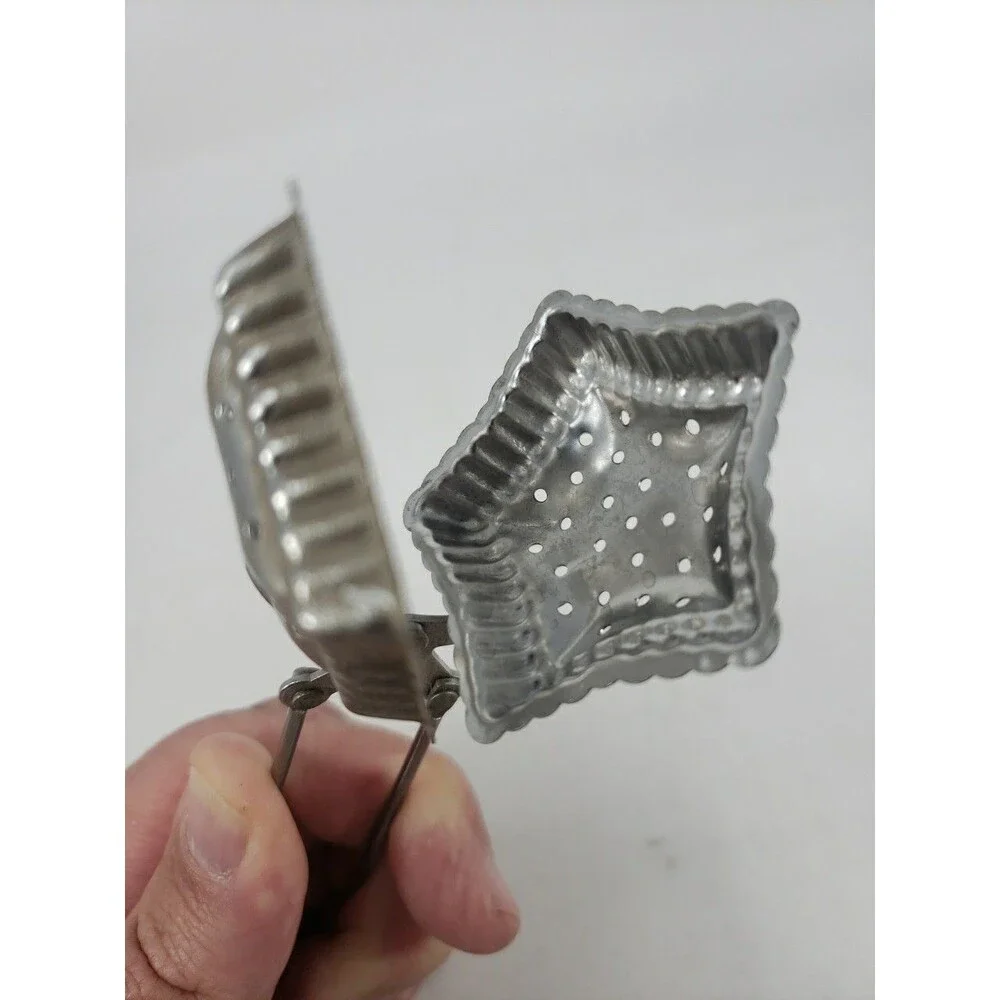 Vintage Star Shaped Metal Tea Infuser Tongs Loose Leaf Tea Steeper Strainer MCM